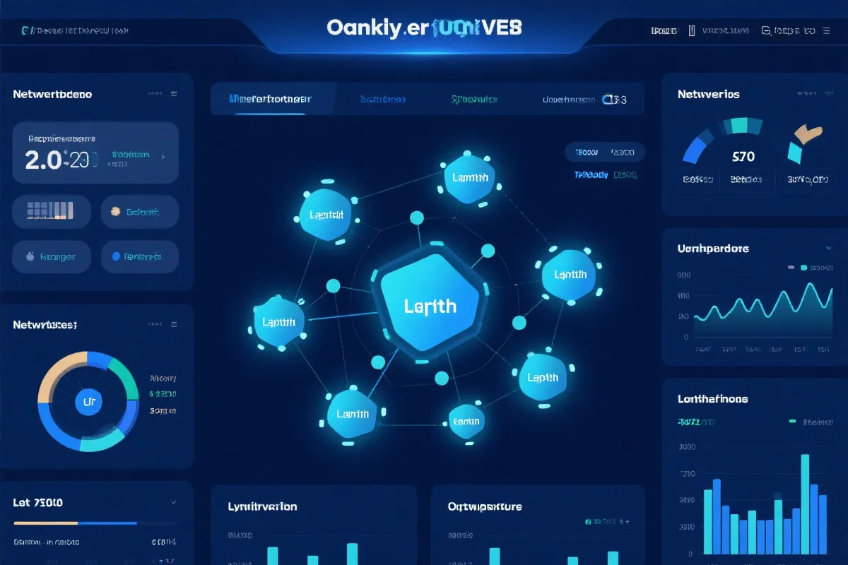 节点连接与延迟可视化示意图